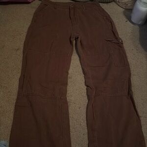 Brown Cargo Style Pants